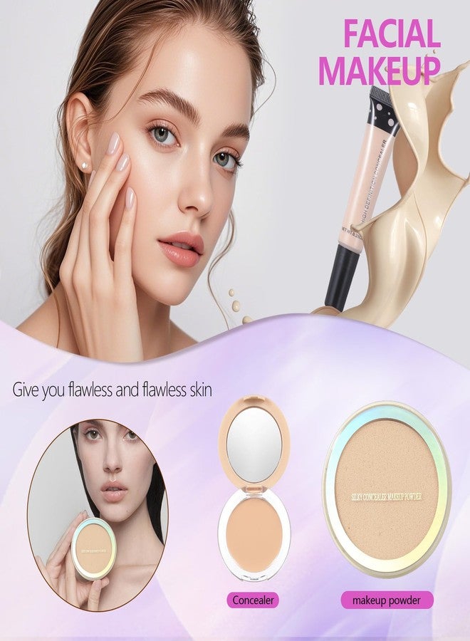 Moobirlet Makeup Kit Set For Teens, Make Up Gift For Women,Includes Eyeshadow Palette, Lip Gloss, Mascara, Eyeliner, Foundation, Concealer, Brushes Set (kit094) - Image 4